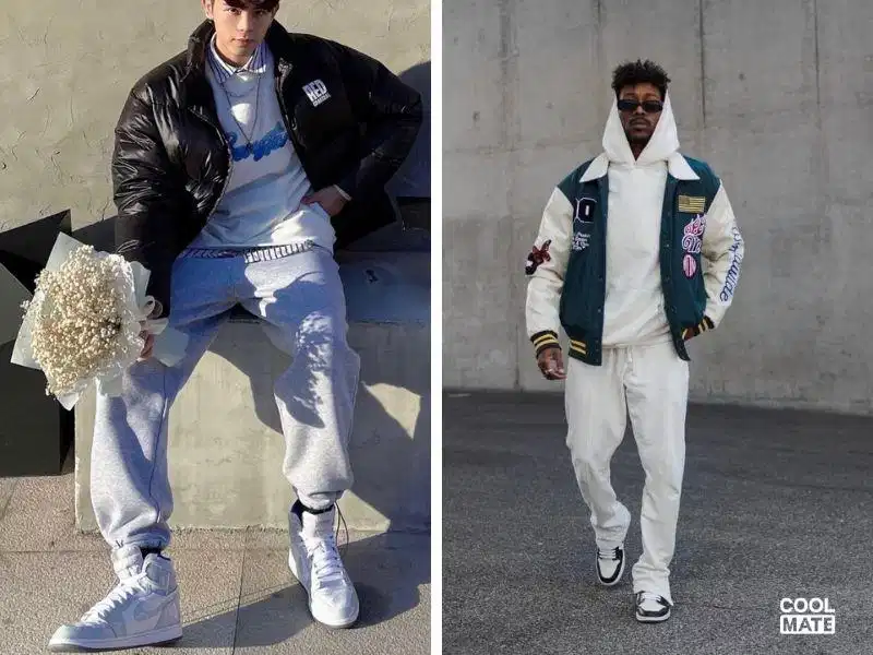 Quần jogger phối với giày Nike Quần jogger phối với giày Nike