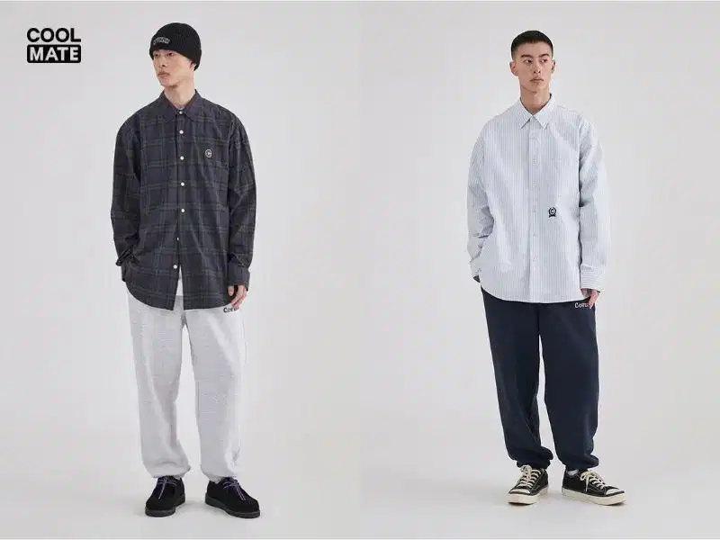 Quần jogger với áo oversize Quần jogger với áo oversize