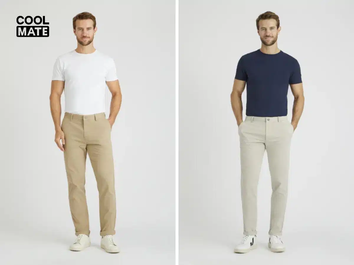 Quần kaki business casual Quần kaki phối áo trong phong cách business casual