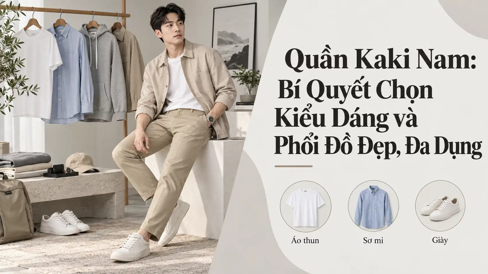 Quần Kaki Nam: Bí Quyết Chọn Kiểu Dáng và Phối Đồ Đẹp, Đa Dụng