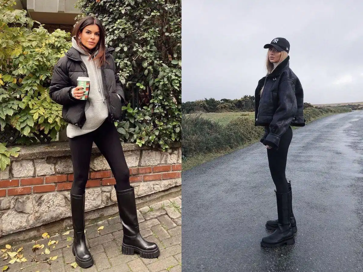 Quần legging ôm sát từ eo đến mắt cá chân