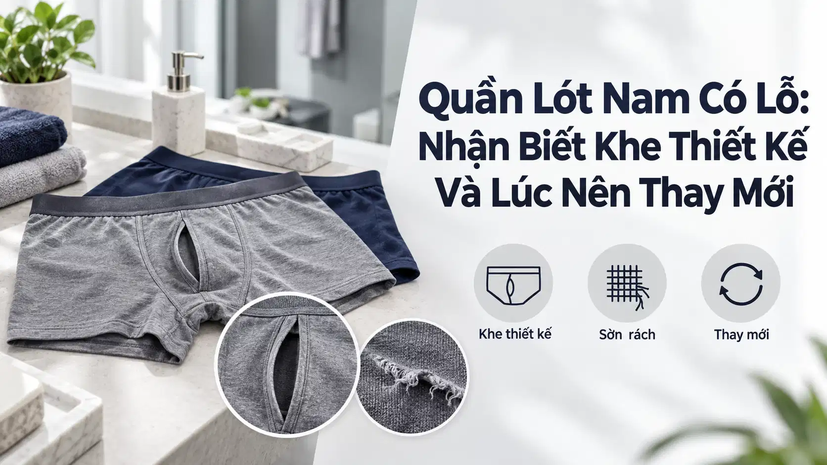 Quần Lót Nam Có Lỗ: Nhận Biết Khe Thiết Kế Và Lúc Nên Thay Mới