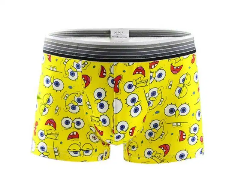 Quần lót nam in hình SpongeBob Quần lót nam in hình SpongeBob