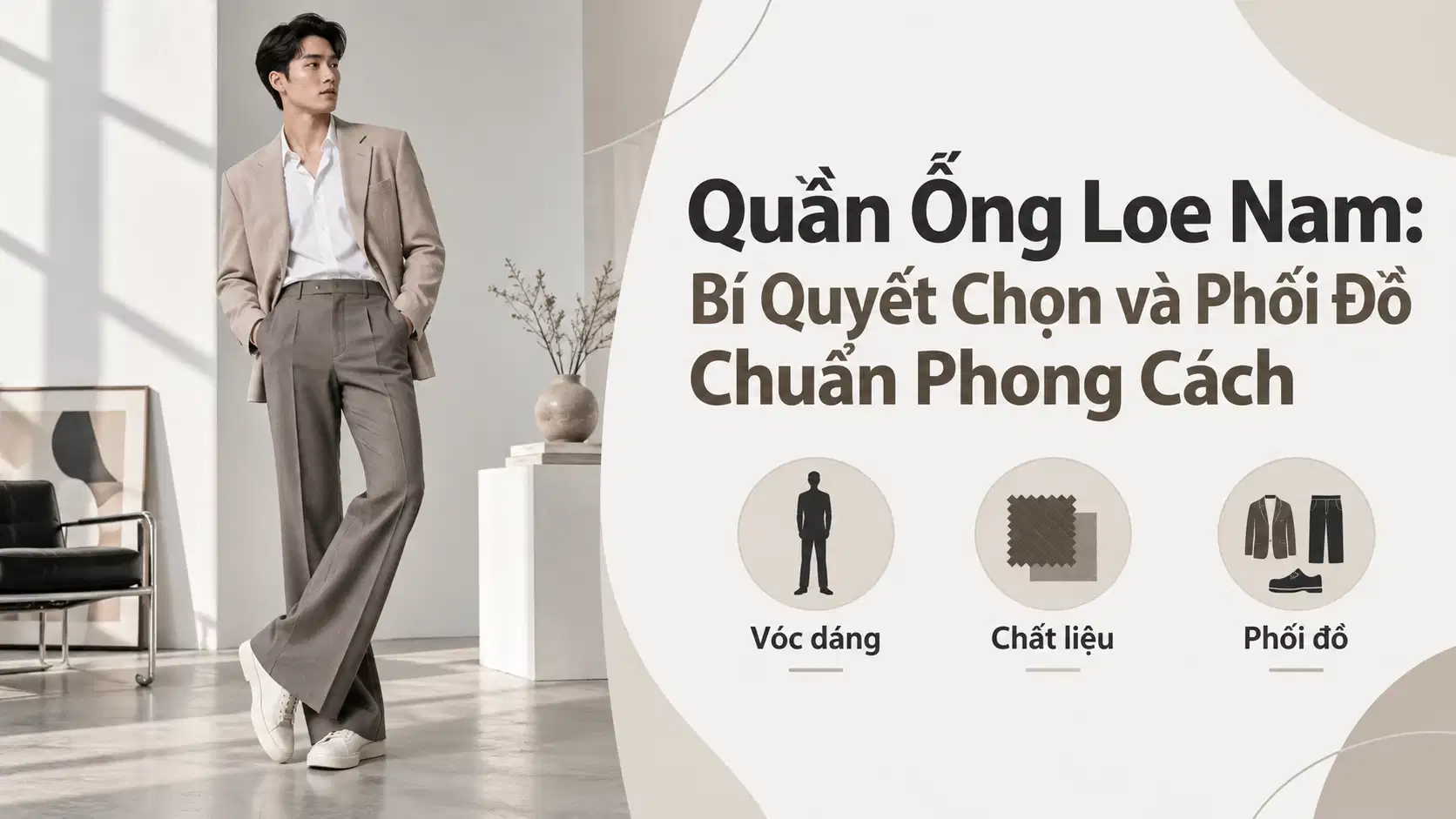 Quần Ống Loe Nam: Bí Quyết Chọn và Phối Đồ Chuẩn Phong Cách