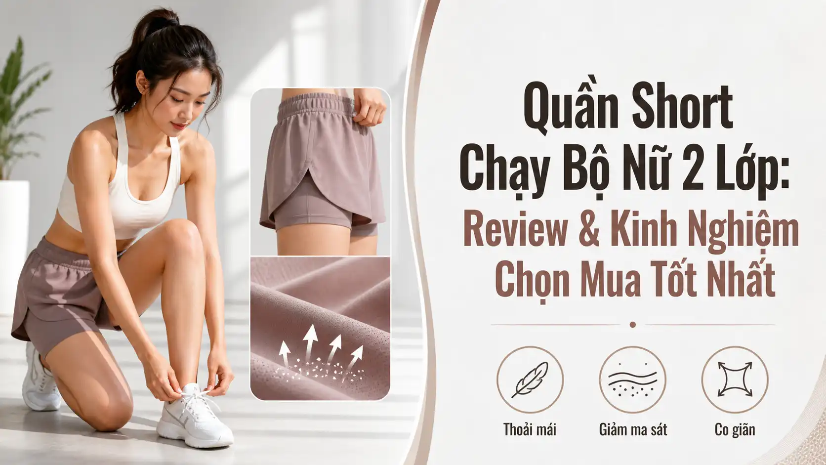 Quần Short Chạy Bộ Nữ 2 Lớp: Review & Cách Chọn Tốt Nhất