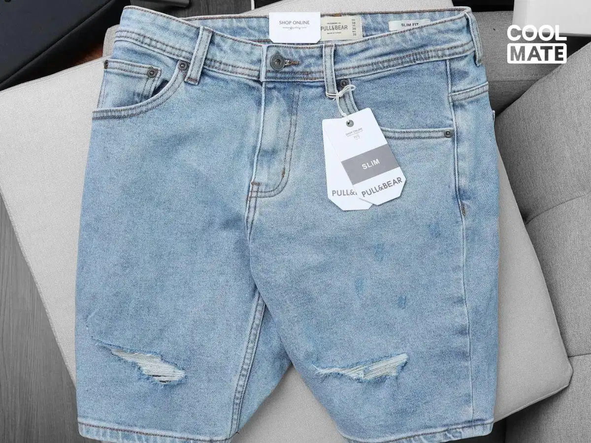 Quần short jean nam Pull&Bear Quần short jean nam Pull&Bear
