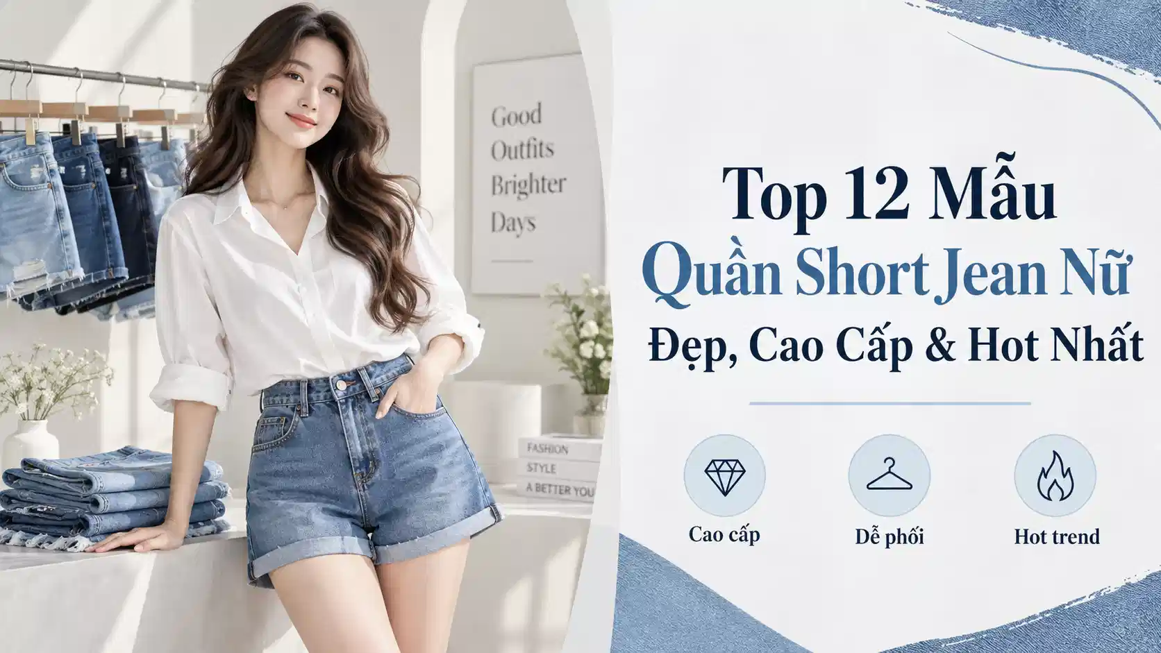 Top 12 Mẫu Quần Short Jean Nữ Đẹp, Cao Cấp & Hot Nhất