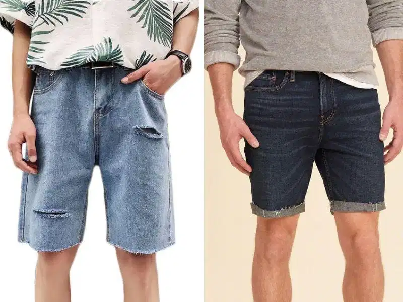 Quần short denim nam dùng cho đi chơi và hoạt động ngoài trời Quần short denim nam dùng cho đi chơi và hoạt động ngoài trời