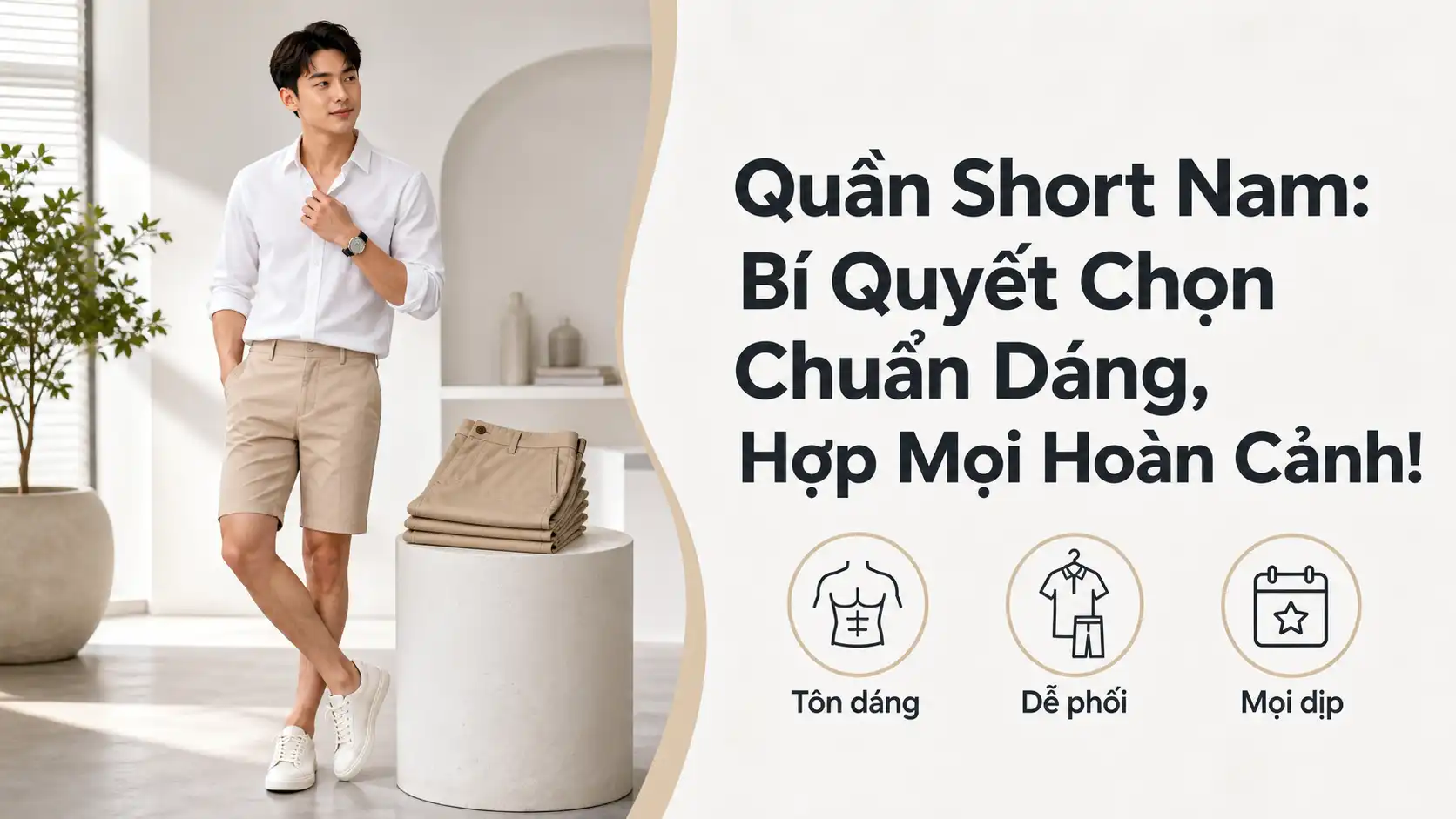 Quần Short Nam: Cách Chọn Chuẩn Dáng, Phù Hợp Mọi Dịp