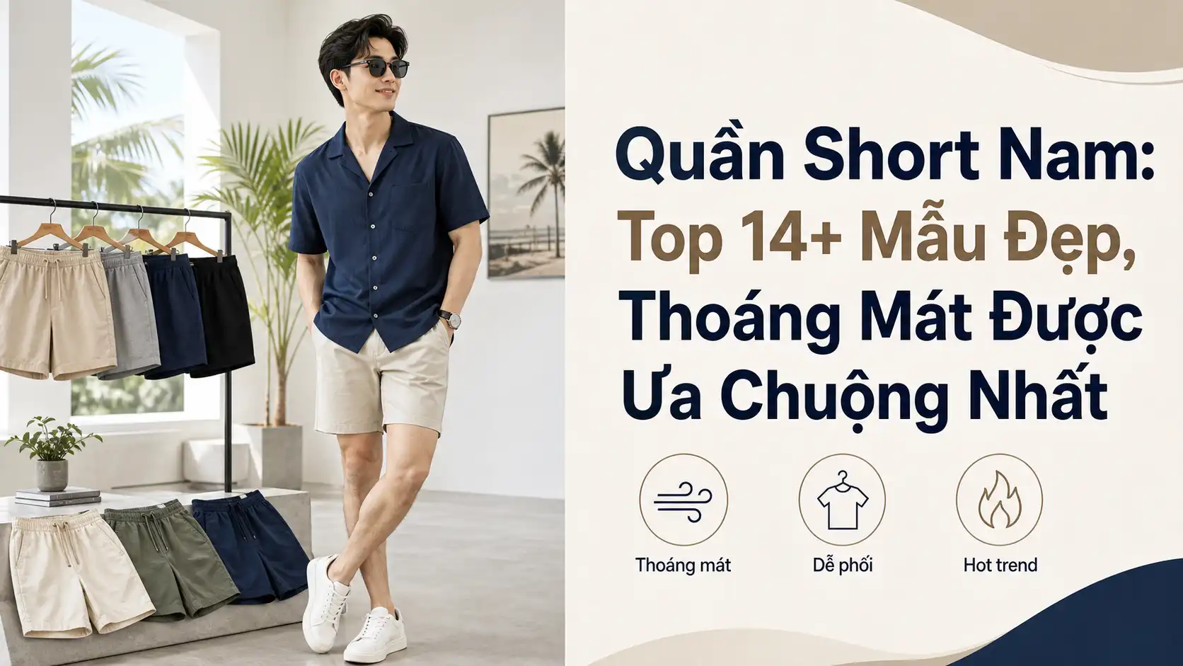 Top 14+ Mẫu Quần Short Nam Đẹp, Thoáng Mát Được Ưa Chuộng