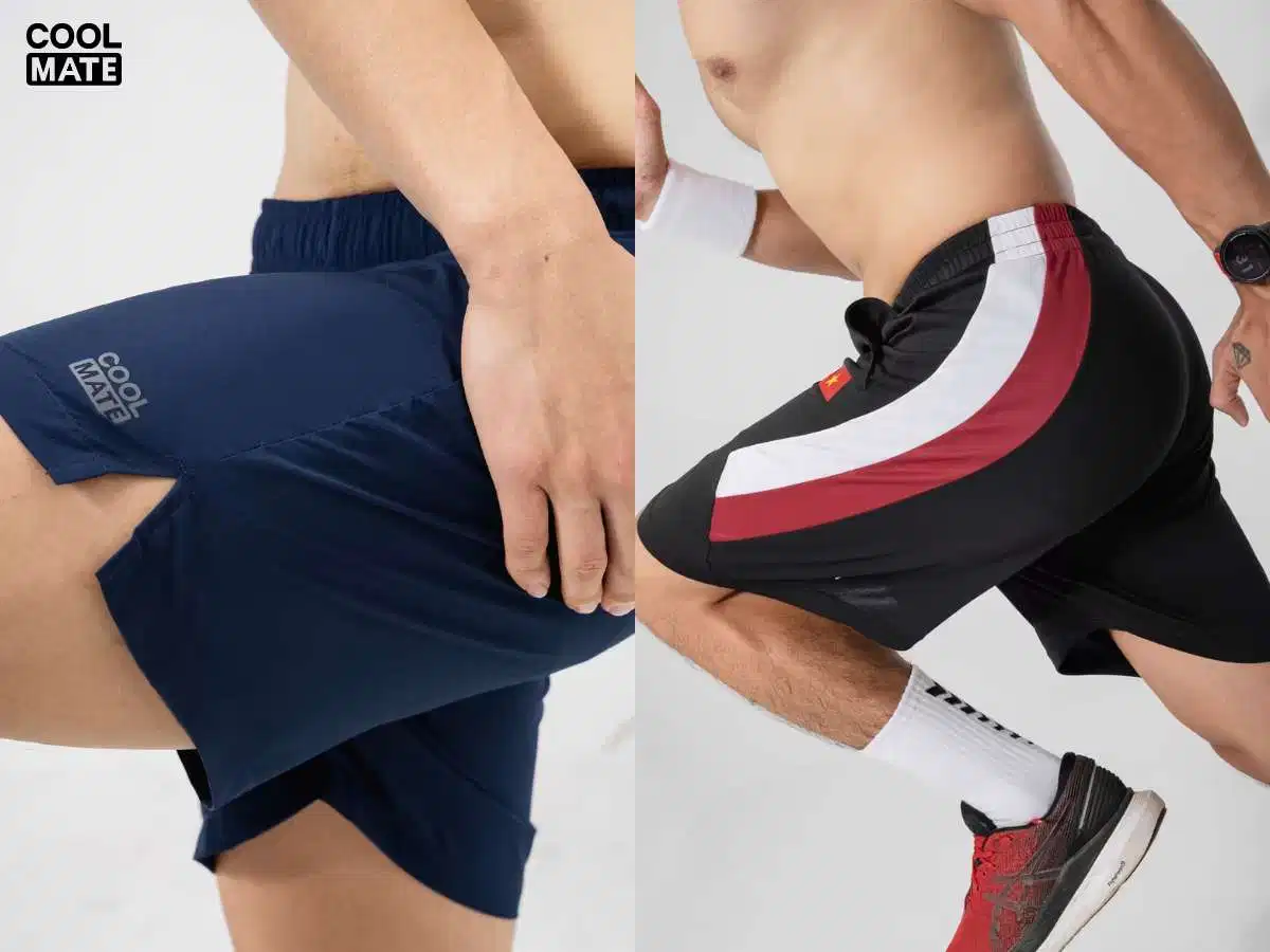 Quần short thể thao co giãn 4 chiều Quần short thể thao co giãn 4 chiều