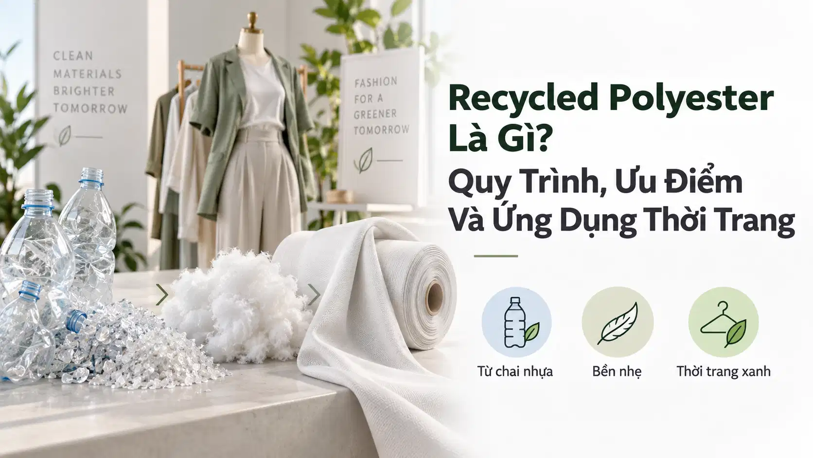 Recycled Polyester Là Gì? Quy Trình, Ưu Điểm Và Ứng Dụng Thời Trang