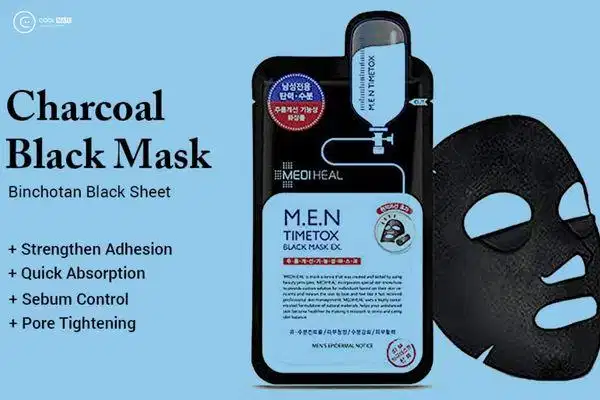 Sản phẩm MEDIHEAL M.E.N Timetox Black Mask EX Sản phẩm MEDIHEAL M.E.N Timetox Black Mask EX