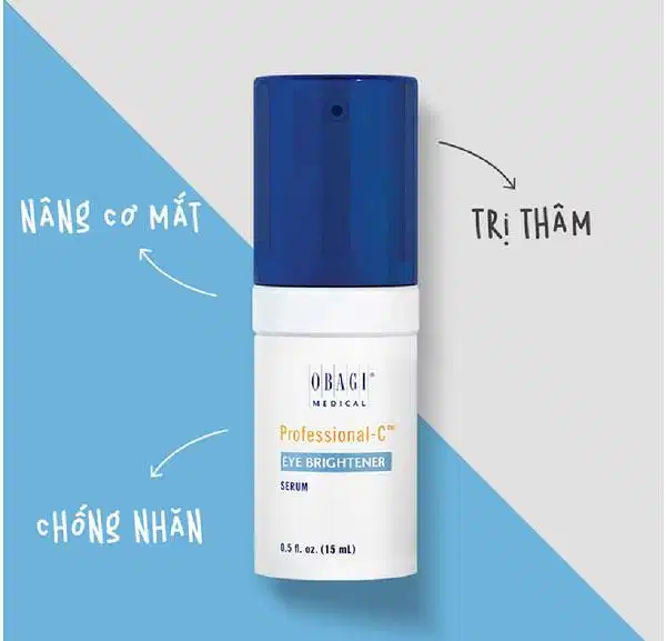 Thiết kế chai nhấn của Obagi Professional-C Eye Brightener