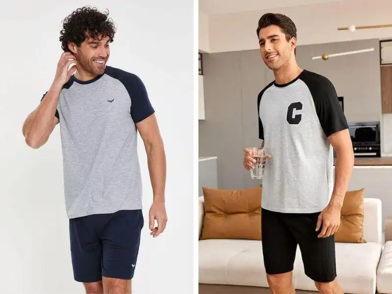 Đồng phục thể thao ứng dụng cấu trúc phối màu tay raglan
