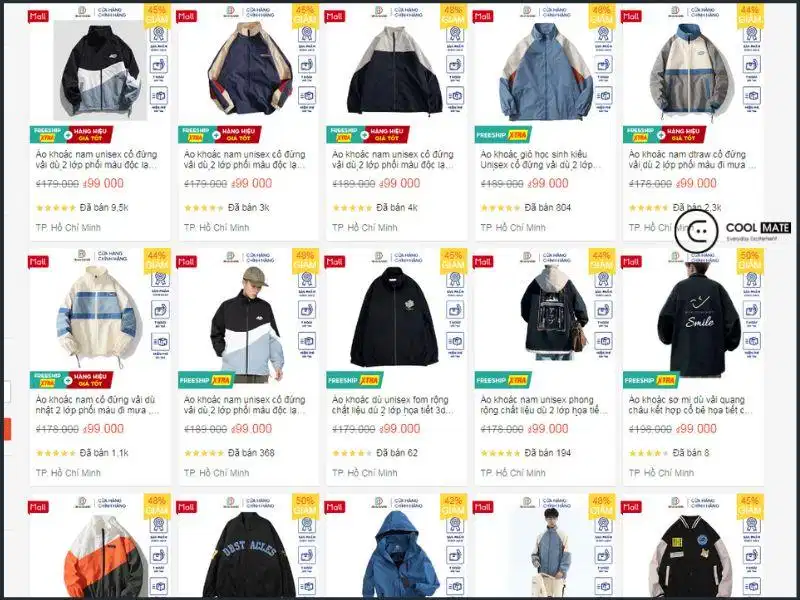 Các mẫu áo khoác gió nam thông dụng giá tốt tại Bảo Đăng Fashion