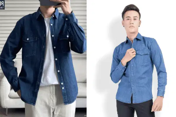 Sơ mi jean F25 Original Sơ mi denim basic tại F25 Original