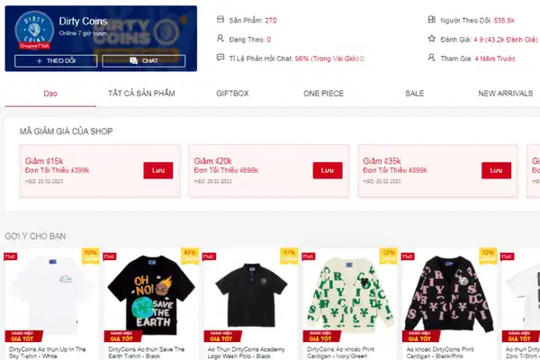 Áo polo phong cách đường phố cá tính Dirty Coins