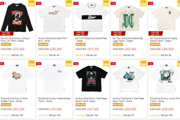 Áo polo họa tiết graphic từ Dirty Coins