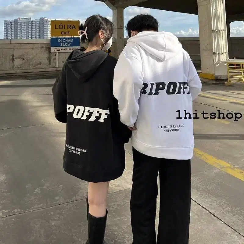 Áo hoodie 1hitshop trên Shopee Áo hoodie Ulzzang dáng thụng rộng 1hitshop