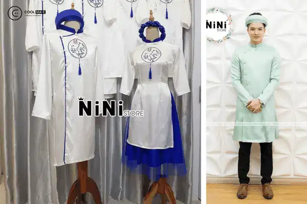 Nini Store - Áo dài cách tân nam cưới hỏi Áo dài nam cách tân cho ngày cưới tại Nini Store