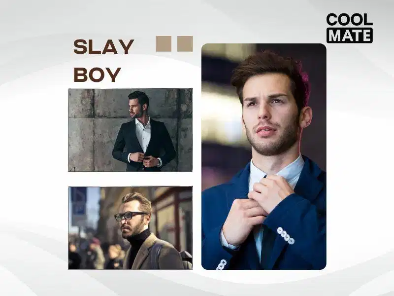 Khái niệm slay boy trên mạng xã hội Slay boy với gu ăn mặc lịch lãm, hiện đại và phong độ
