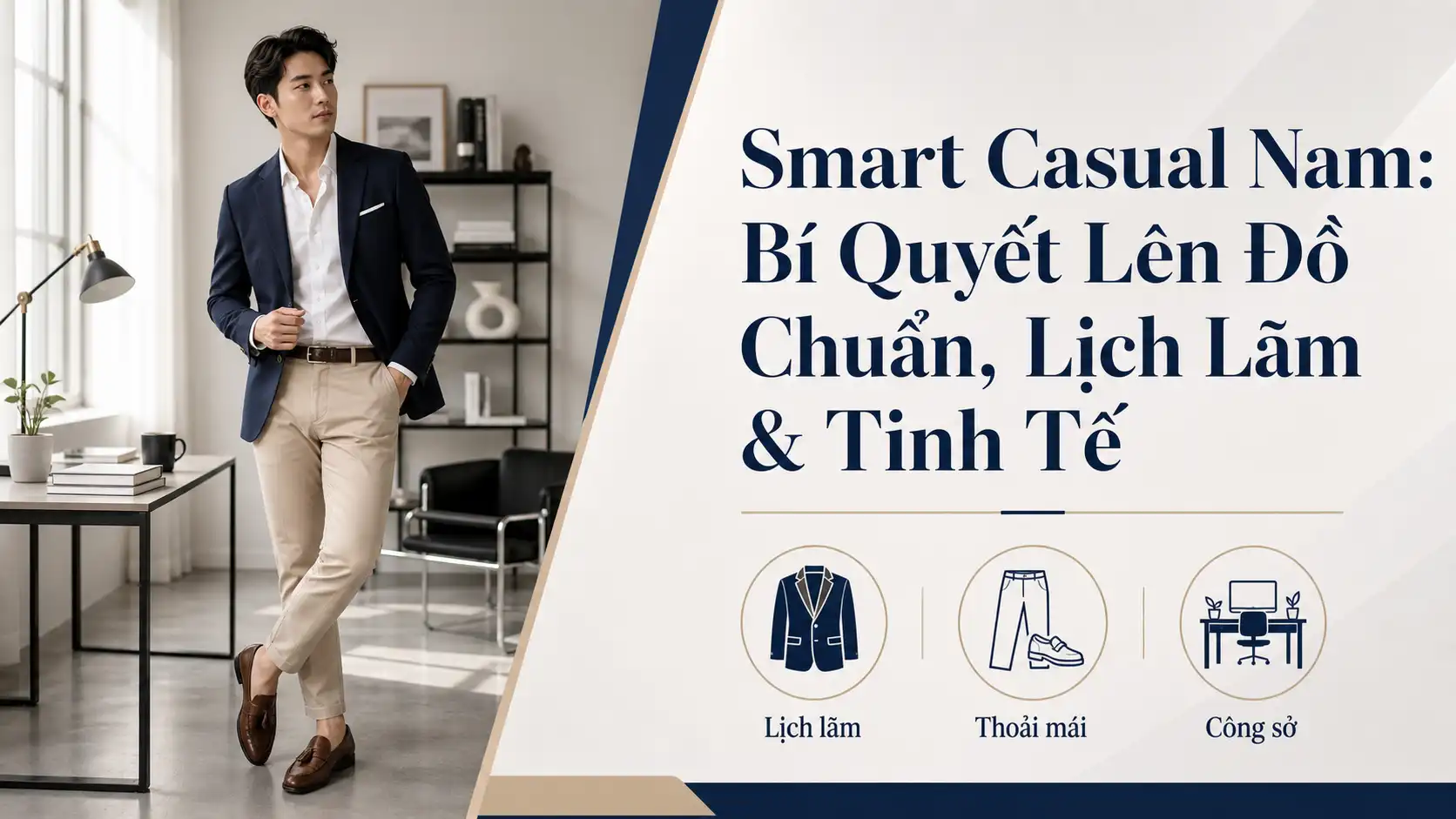Smart Casual Nam: Cách Lên Đồ Lịch Lãm & Tinh Tế Nhất