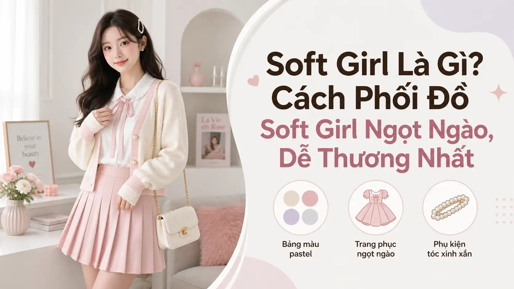 Soft Girl Là Gì? Cách Phối Đồ Soft Girl Ngọt Ngào Dễ Thương
