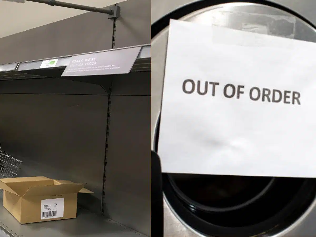 Sold out và out of order khác nhau như thế nào? Phân biệt Sold out về mặt tồn kho và Out of order về mặt thiết bị hỏng hóc