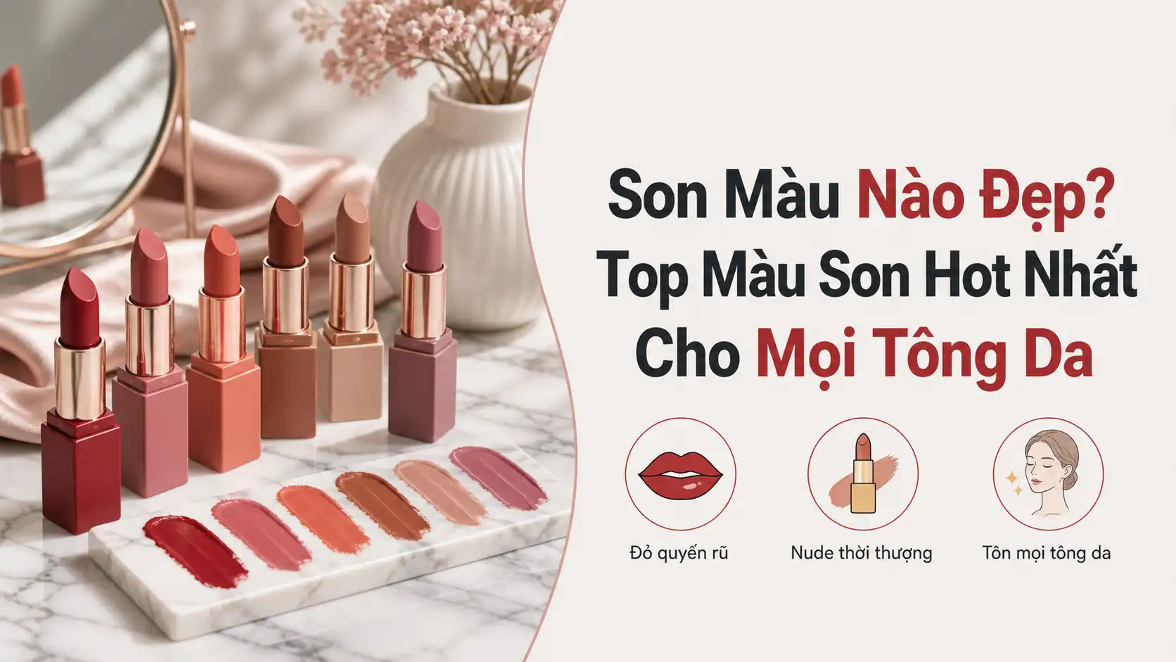 Son Màu Nào Đẹp? Top Màu Son Hot Nhất Cho Mọi Tông Da