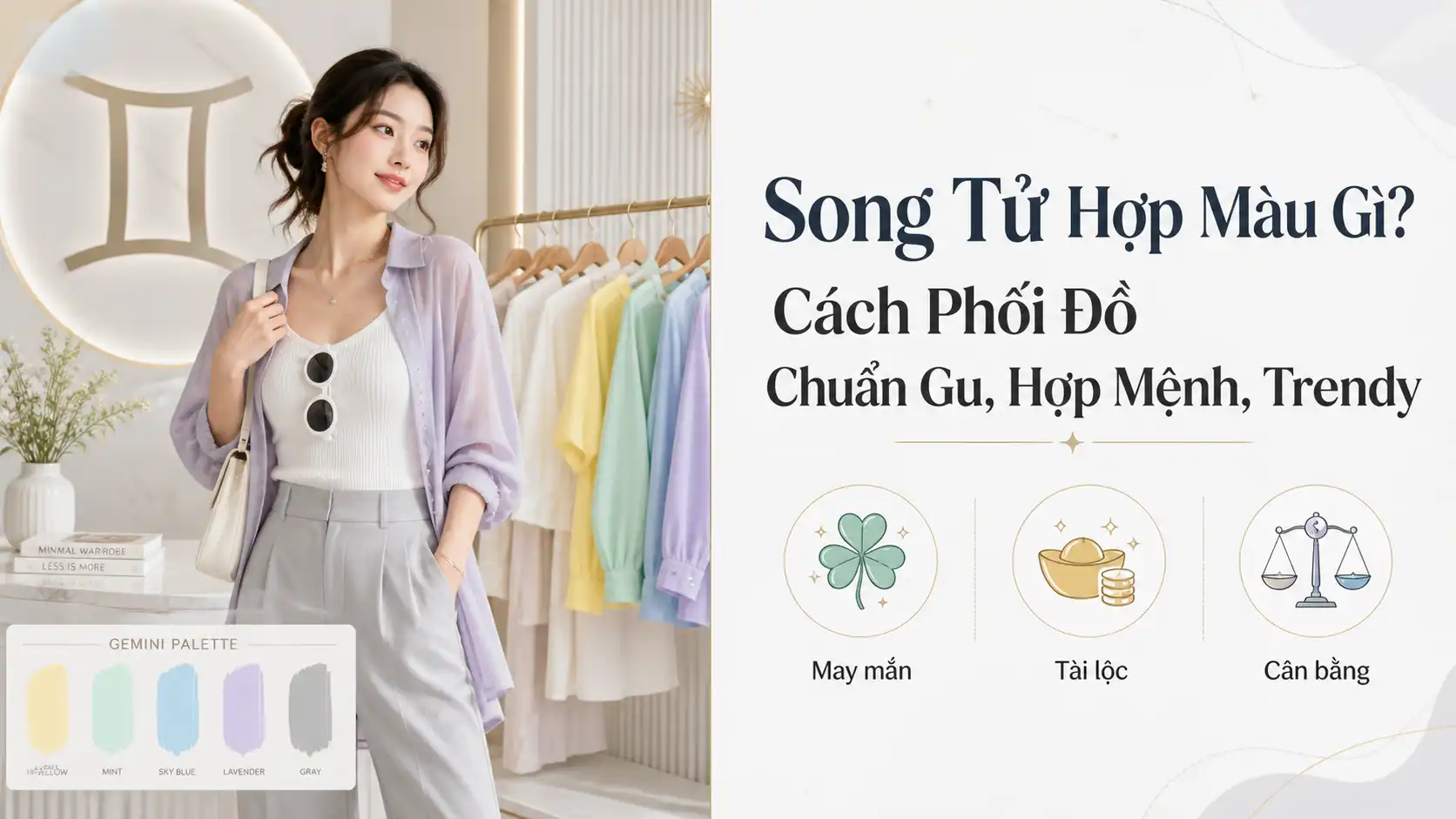 Song Tử Hợp Màu Gì? Cách Phối Đồ Hợp Mệnh & Trendy
