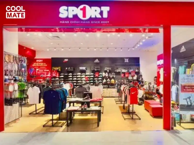 Showroom trưng bày dụng cụ thể thao Sport1