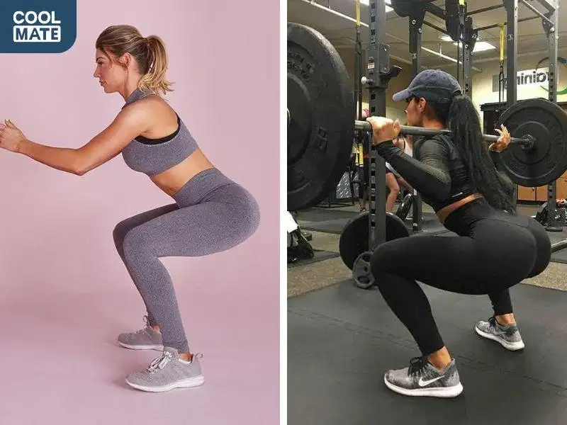 Squat và đẩy tạ Squat và đẩy tạ