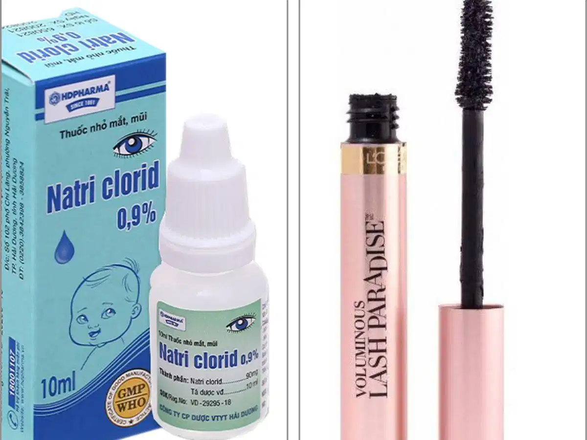 Không nên tự ý dùng thuốc nhỏ mắt để pha mascara bị khô