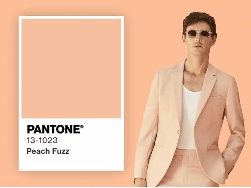 Peach Fuzz ứng dụng trong thời trang và phụ kiện nam