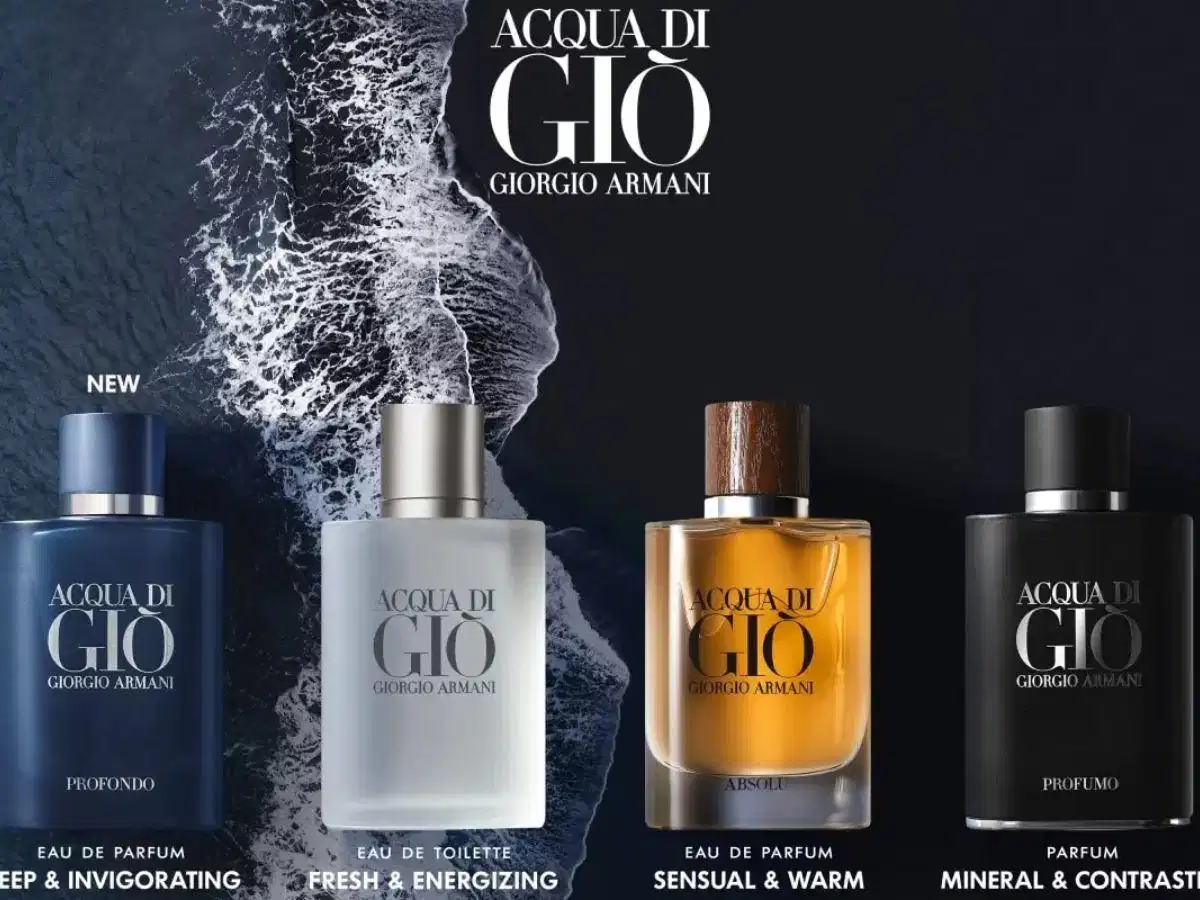 Bộ sưu tập nước hoa Acqua Di Gio nam của Giorgio Armani