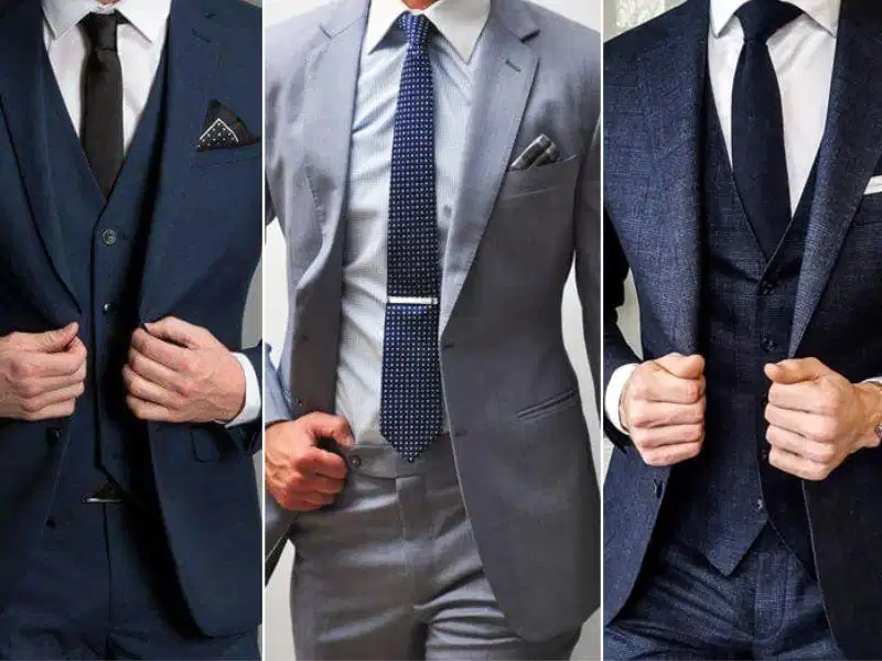 Độ vừa vặn khi mặc suit 3 mảnh Độ vừa vặn chuẩn xác tại vai và eo khi mặc suit 3 mảnh