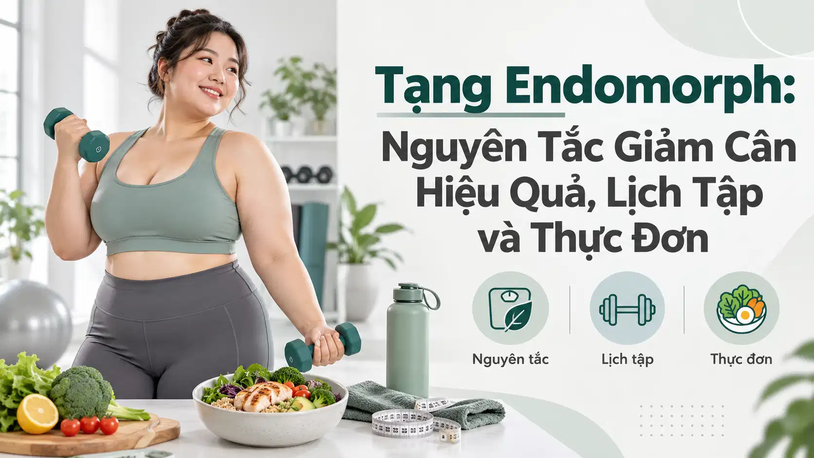 Tạng Endomorph: Nguyên Tắc Giảm Cân Hiệu Quả, Lịch Tập và Thực Đơn