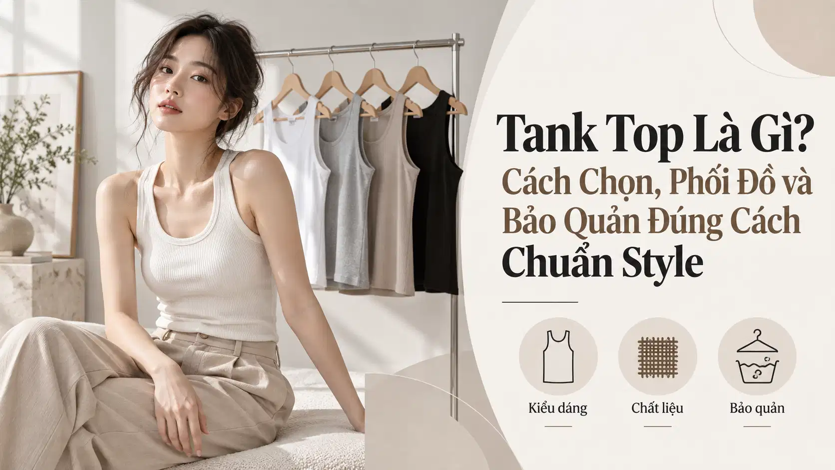 Tank Top Là Gì? Cách Chọn, Phối Đồ và Bảo Quản Đúng Cách Chuẩn Style