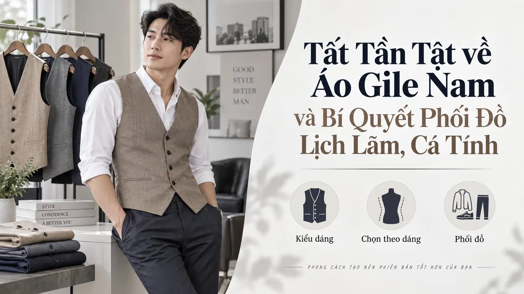 Tất Tần Tật về Áo Gile Nam và Bí Quyết Phối Đồ Lịch Lãm, Cá Tính