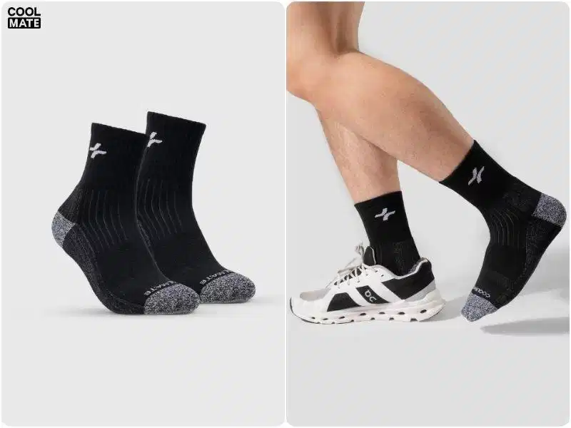 Tất thể thao Seamless cổ dài Tất thể thao Seamless cổ dài dệt không đường may