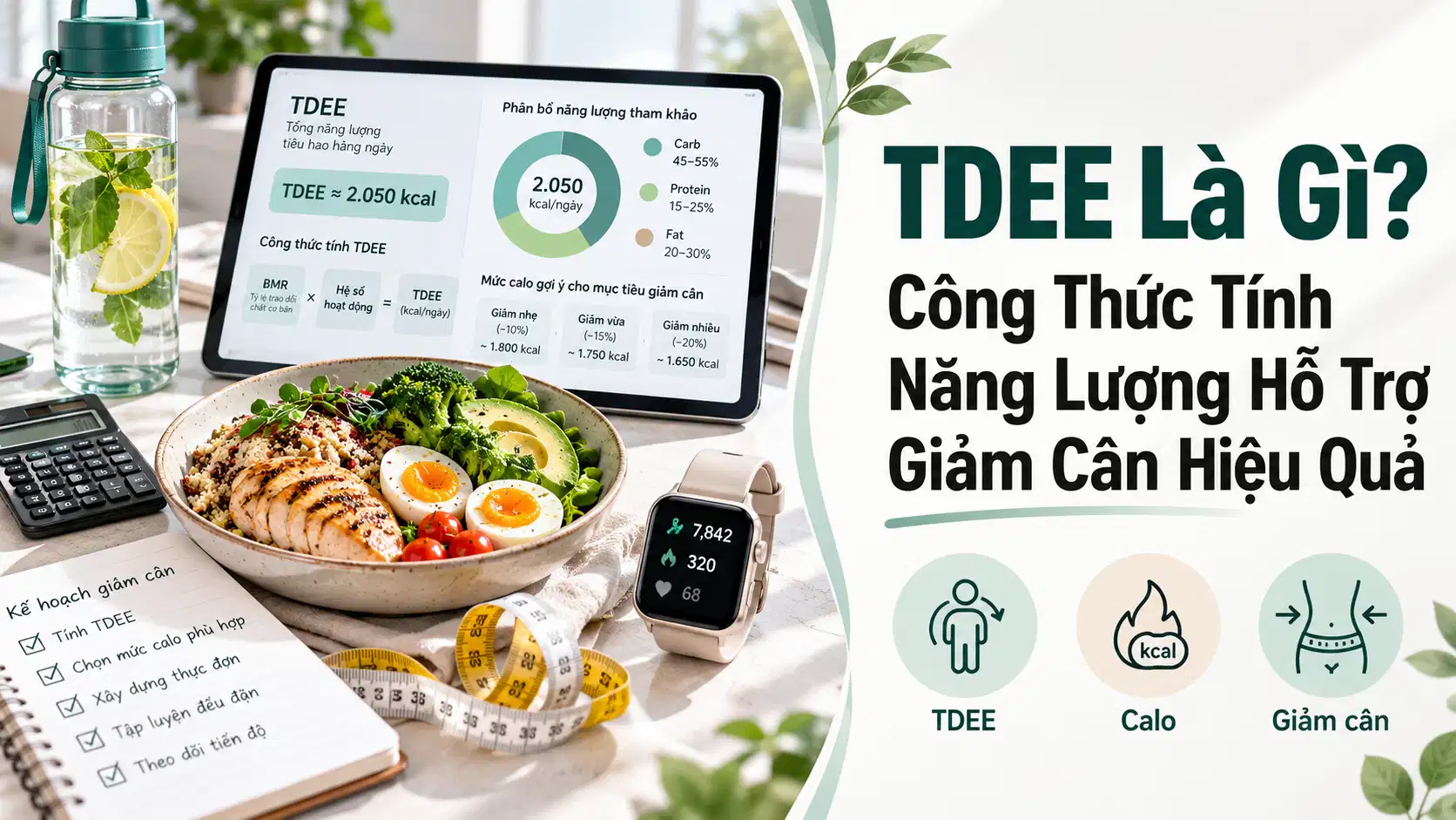 TDEE Là Gì? Công Thức Tính Năng Lượng Hỗ Trợ Giảm Cân Hiệu Quả