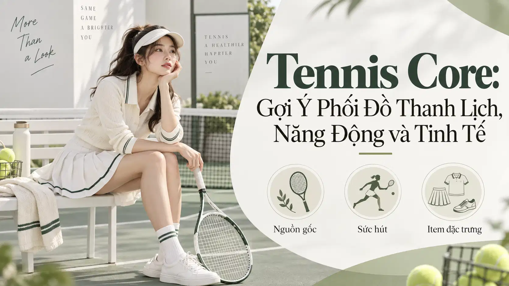 Tennis Core: Gợi Ý Phối Đồ Thanh Lịch, Năng Động và Tinh Tế