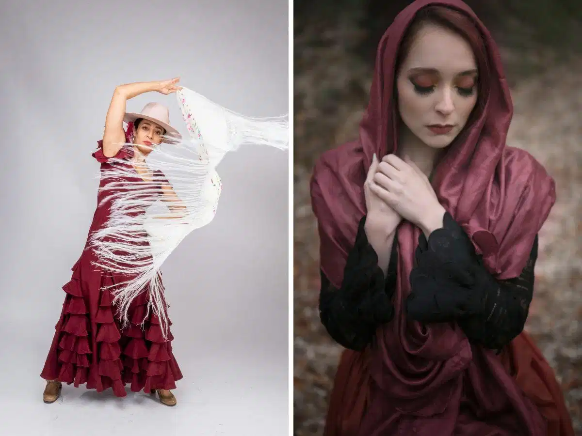 Phối màu đỏ burgundy với màu trung tính Phối màu đỏ burgundy với các gam màu sáng và trầm