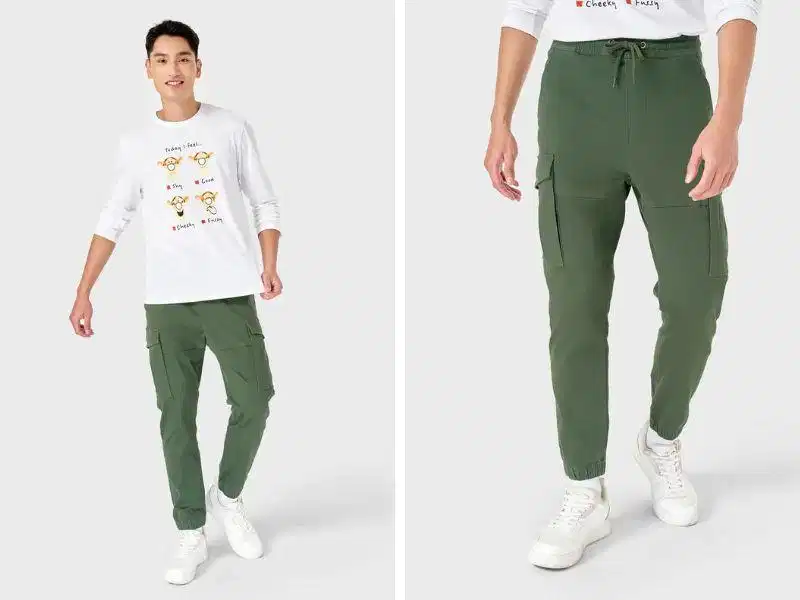 Mẫu quần kaki túi hộp dáng jogger Canifa Mẫu quần kaki túi hộp dáng jogger Canifa