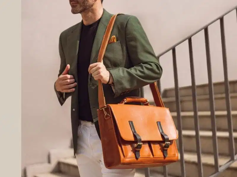 Túi xách nam Cincinati Cặp da nam thủ công cao cấp da thật từ Cincinati Leather