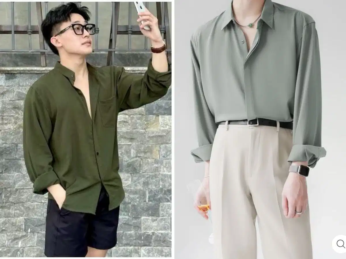 Sơ mi dáng dài thanh lịch Áo sơ mi dáng dài phối cùng quần ống đứng thanh lịch