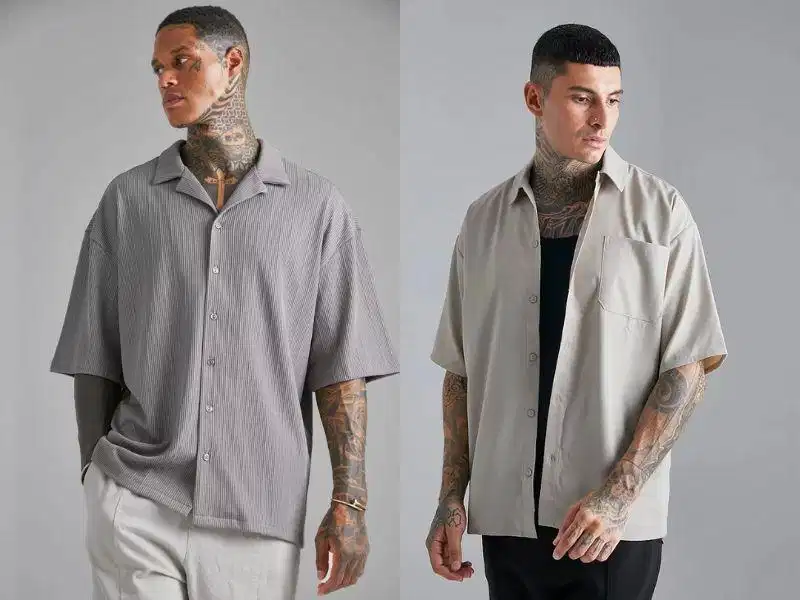 Áo sơ mi form oversize thoải mái và hiện đại