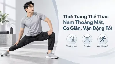Thời Trang Thể Thao Nam Thoáng Mát, Co Giãn, Vận Động Tốt