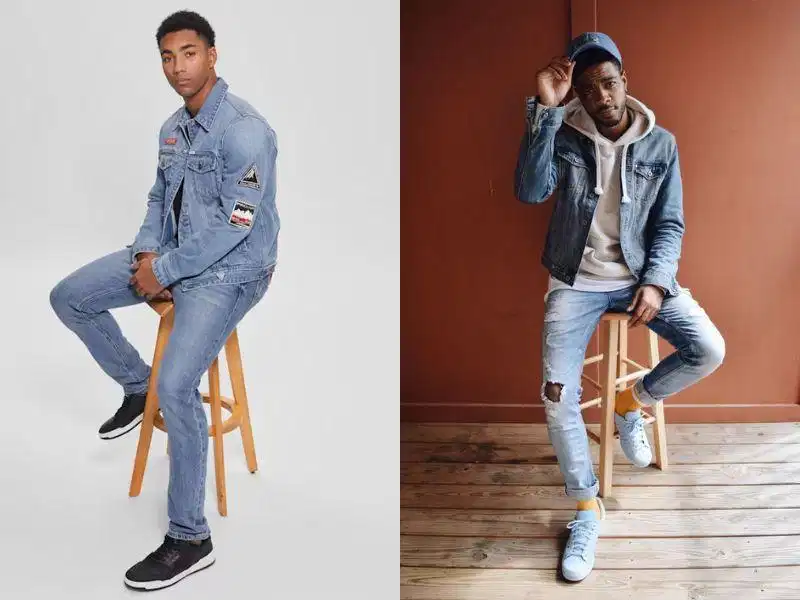 Chất liệu vải denim dệt chéo bền bỉ